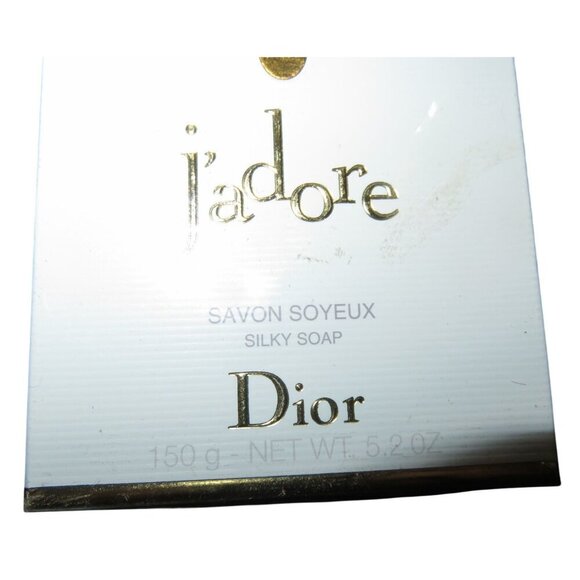 CHRISTIAN DIOR J'adore Savon Soyeux Silky Soap Jasmine Freesia Violet Orchid - Picture 3 of 4